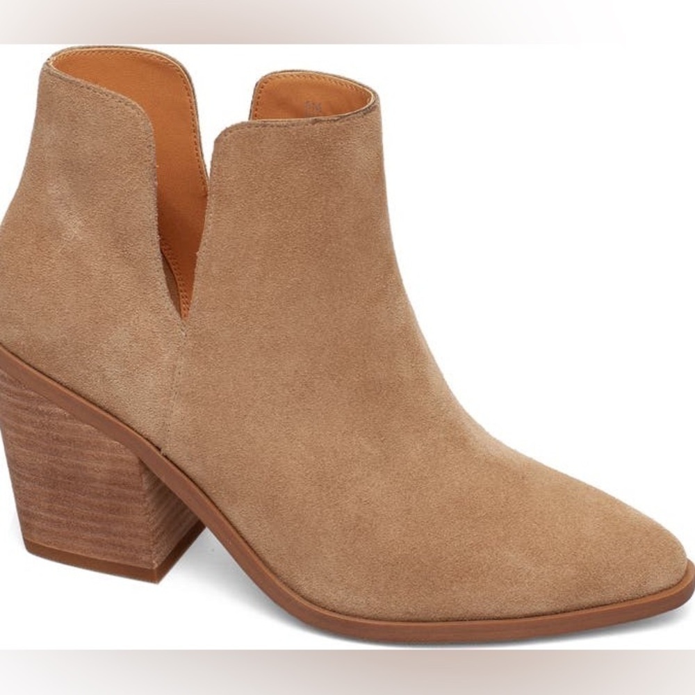 Lisa Vicky Kicky Split Suede Ankle Boots Tan Camel Size 11 - Picture 2 of 12